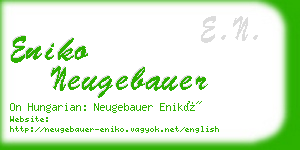 eniko neugebauer business card